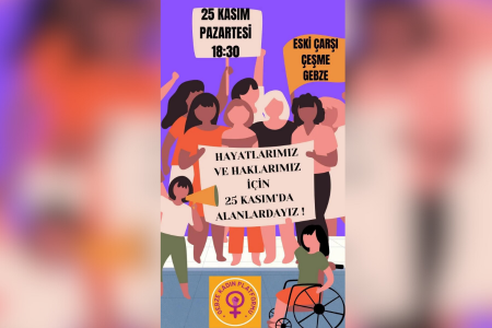 Gebze Kadın Platformu 25 Kasım'da alanda