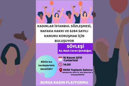 Bursa’da kadınlar haklarını konuşacak