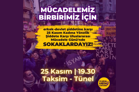 İstanbul'da kadınlar 25 Kasım'da sokaklarda!