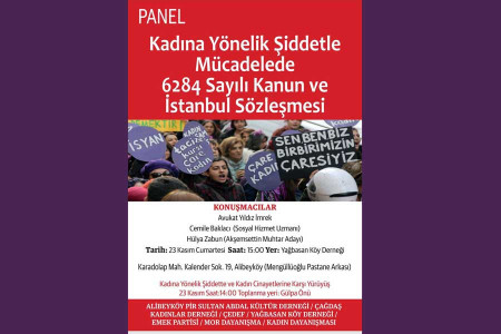 Alibeyköy’de kadınlardan yürüyüş ve panel