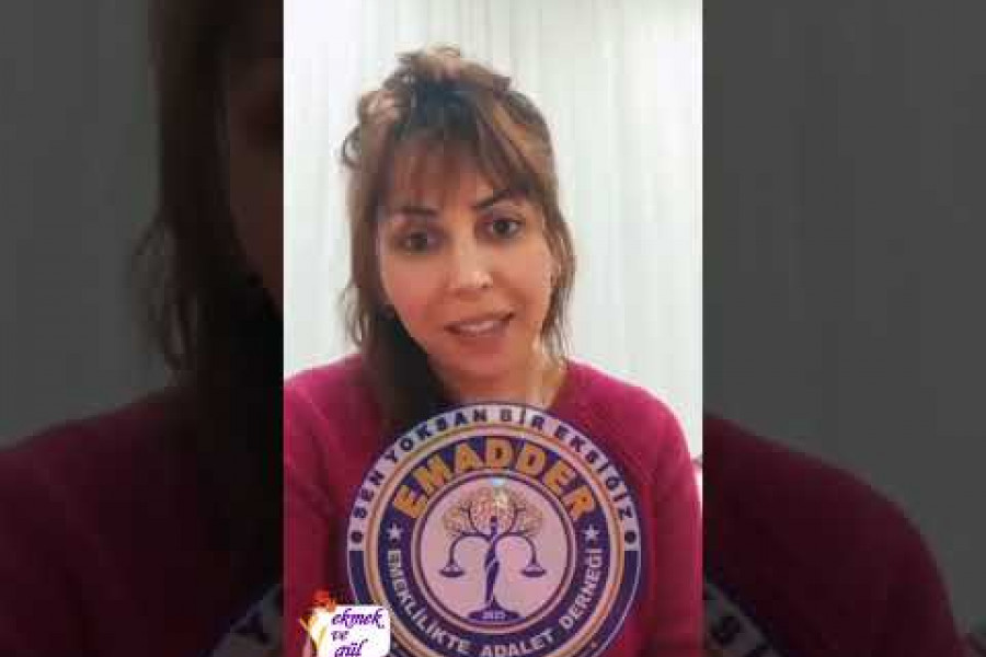 EMADDER'den kadınlar 8 Mart'a giderken emeklilikte adalet istiyor