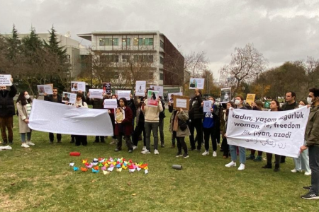 İranlılar İTÜ’de bir araya geldi: ‘Sesimiz olun’
