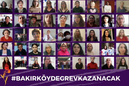 Kadınlar #BakırköydeGrevKazanacak sözünü büyüttü