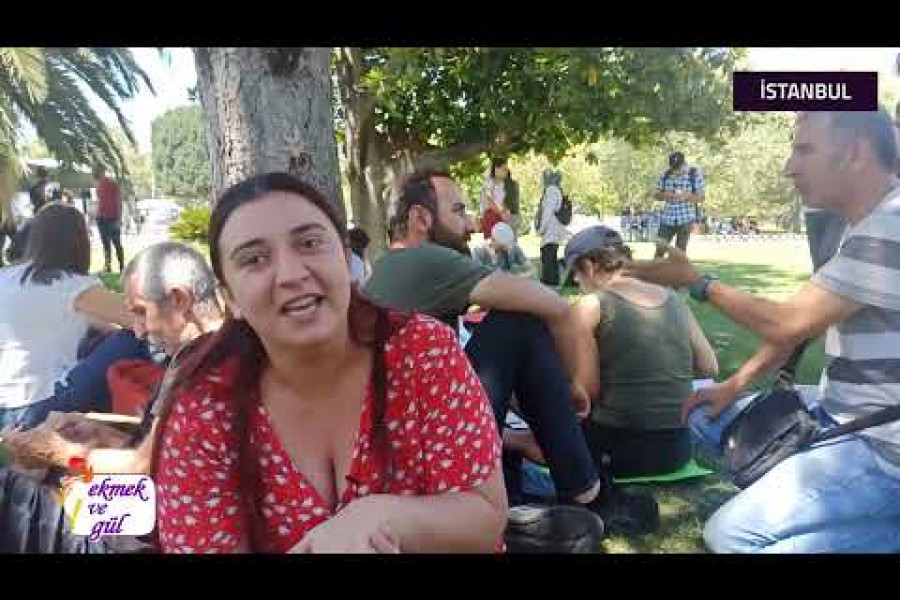 İBB'nin işten attığı işçiler oturma eyleminde | "İktidarımızda bu işi çözeceğiz' diyorlar ama işçileri işten çıkarıyorlar"
