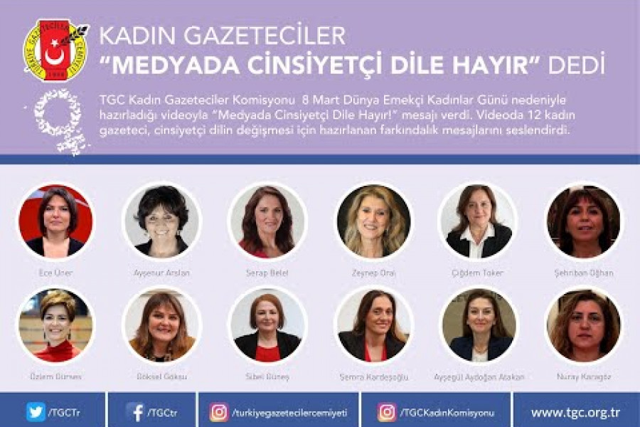 Kadın gazeteciler ‘medyada cinsiyetçi dile hayır’ dedi