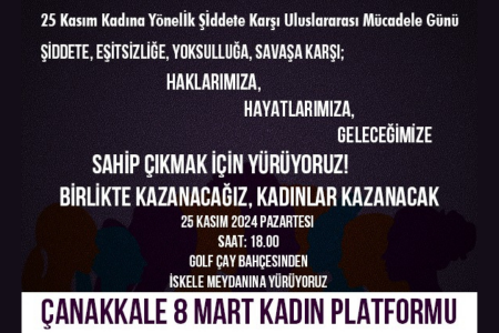 Çanakkaleli kadınlar: 'Hayatlarımıza sahip çıkmak için yürüyoruz'