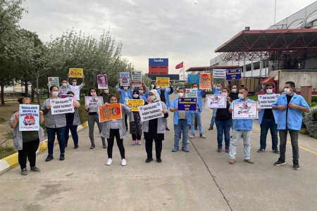 ‘Tam kapanma’ öncesi işyerlerinde 1 Mayıs kutlamaları