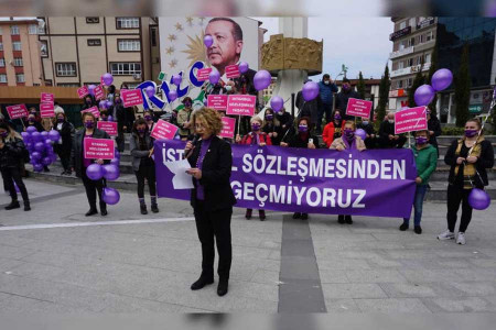 Rize'de kadınlar sokakta: Tek adamın kararını tanımıyoruz!