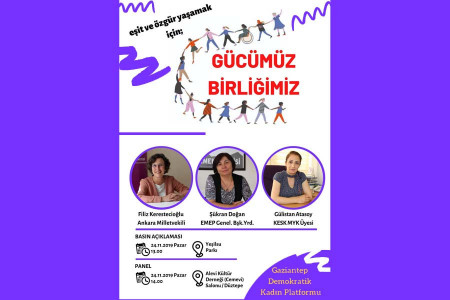 Gaziantep Demokratik Kadın Platformu’ndan 25 Kasım paneli
