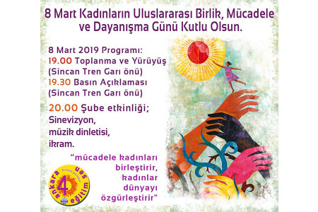 Eğitim Sen Ankara 4 No’lu Şube’nin 8 Mart Hazırlıkları