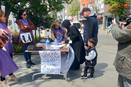 Çorlu Ekmek ve Gül grubu su zammının geri çekilmesi için imza kampanyası başlattı