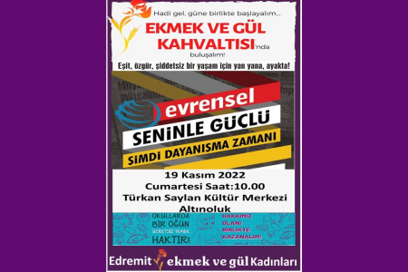 Edremit'te kadınlar ‘Evrensel gazetesi ile dayanışma’ kahvaltısında buluşuyor