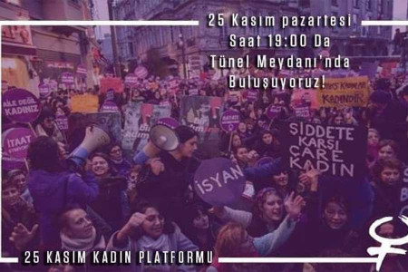 25 Kasım Kadın Platformu’ndan çağrı