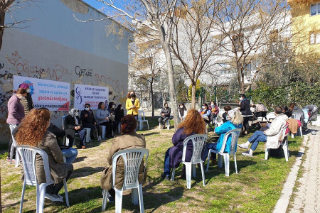 Bornova’da kadınlardan dayanışma ve ortak mücadele çağrısı