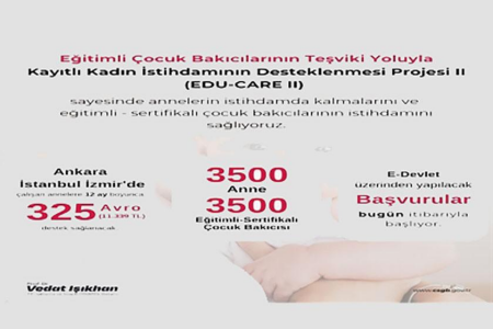 Bakanlıktan çalışan annelere destek olmayan 'destek'