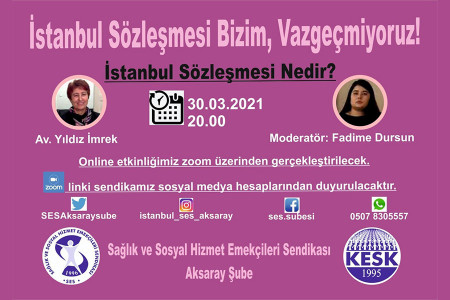 SES Aksaray Şube'den 'İstanbul Sözleşmesi nedir?' buluşması