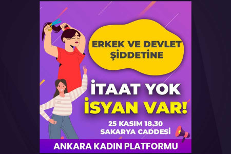 Ankara Kadın Platformu 25 Kasım eylemi