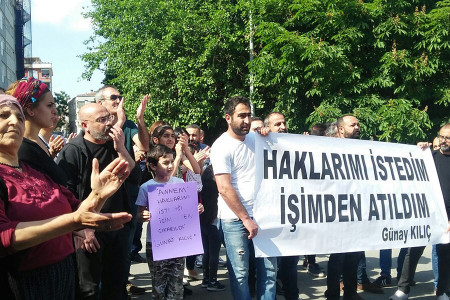 Kanatçı Haydar önünde protesto