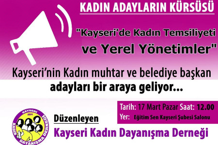 Kayseri’de kadın temsiliyeti yerel yönetimler