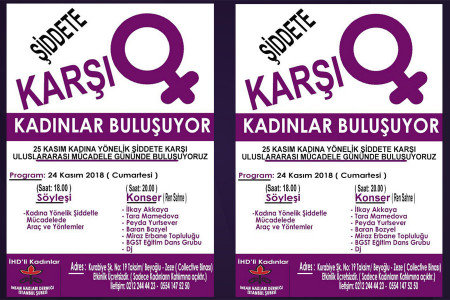 İHD üyesi kadınlar şiddete karşı buluşuyor