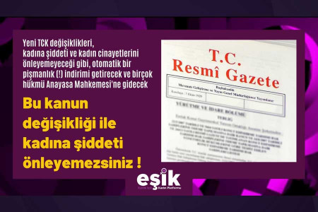 EŞİK: Yasa şiddeti durdurmayacak, yeni sorunlar yaratacak