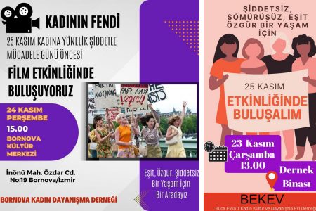İzmir'de kadınlar 25 Kasım öncesinde buluşuyor: Bornova, Buca