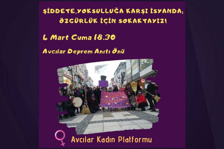 Avcılar Kadın Platformu 8 Mart açıklaması