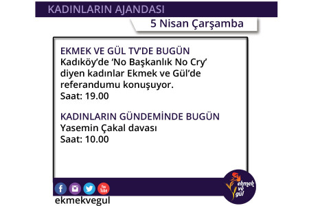 Ekmek ve Gül'de bugün