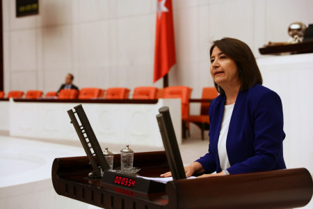 HDP'li Serpil Kemalbay Pekgözegü, ETF Tekstil işçilerini Meclis gündemine taşıdı