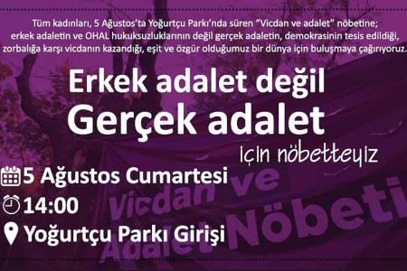 Kadınlar “Vicdan ve Adalet Nöbeti”ne katılıyor