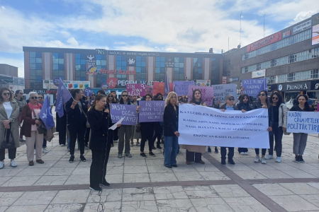 Erzincan Kadın Platformu katledilen Hatice Ağcakale için buluştu