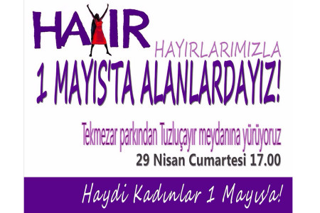 Tuzluçayır'da 1 Mayıs yürüyüşü