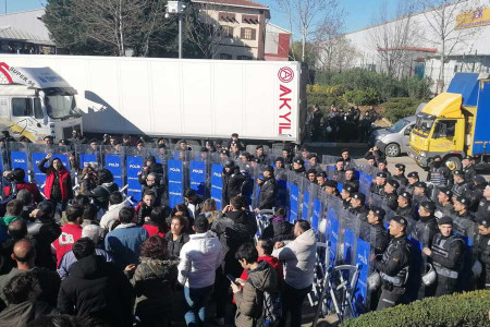 Ankara’ya yürümek isteyen Mata işçilerine polis müdahale etti