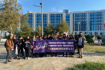 20. Feminist Gece Yürüyüşü’ne katılmak isterken gözaltına alınan kadınların duruşması bugün