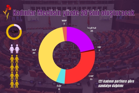 Kadınlar Meclisin yüzde 20’sini oluşturacak