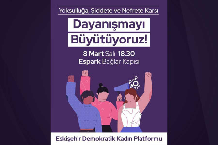 Eskişehir Demokratik Kadın Platformundan 8 Mart eylemi