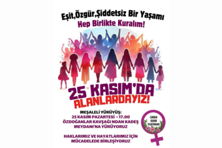 Çorum Kadın Platformu: '25 Kasım'da alandayız'