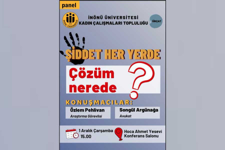 İnönü Üniversitesi Kadın Çalışmaları Topluluğu paneli| Şiddet her yerde çözüm nerede?