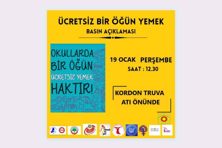 Çanakkaleliler Okullarda 1 Öğün Ücretsiz Yemek için Milli Eğitim Müdürlüğü önünde buluşuyor