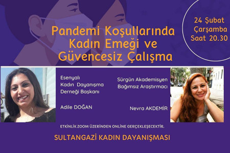 Pandemi koşullarında kadın ve güvencesiz çalışma