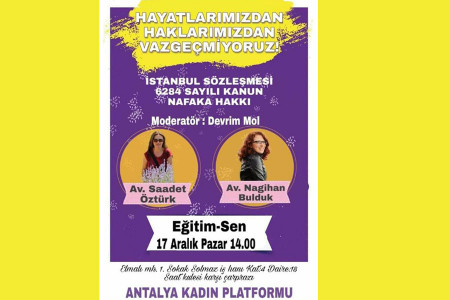 Antalya Kadın Platformu'ndan Etkinlik