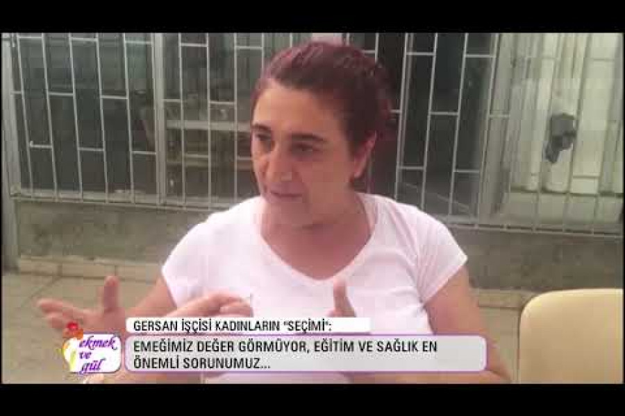 GERSAN’da işçi kadınlarla çay molası: Seçim deyince akla ilk gelen geçim