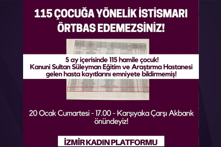 115 çocuğa yönelik istismarı örtbas edemezsiniz!