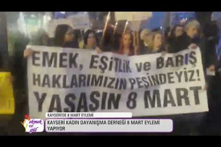 Kayseri'de 8 Mart eylemi