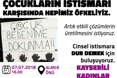 Kayserili kadınlar çocuk istismarına ‘dur’ demek için toplanıyor