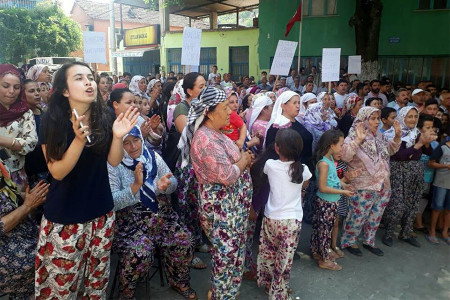 GÜNÜN İSYANI: Tireli üretici kadınlar köylerinde jeotermal istemiyor