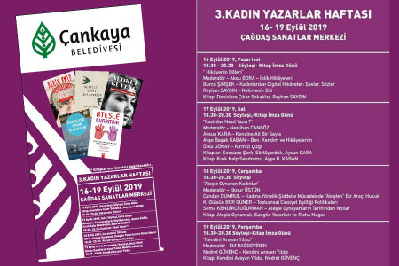 Kadın yazarlar 3. kez Ankara’da
