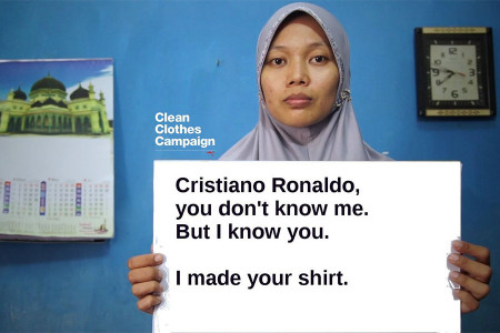 ‘Ronaldo, sen beni bilmiyorsun, ama senin tişörtünü ben yaptım’