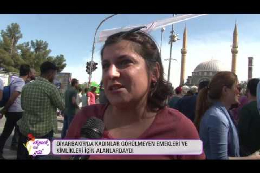 Diyarbakır’da kadınlar ‘emeğimiz, kimliğimiz için 1 Mayıs’tayız’ dedi