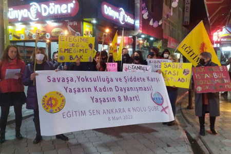 Eğitim Sen Ankara 4 Nolu Şube: 8 Mart’a alanlardayız